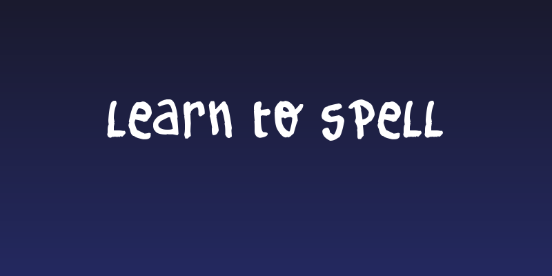 Learn To Spell Social Header