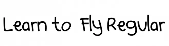 Learn to  Fly Regular  Descarca Fonturi Gratis