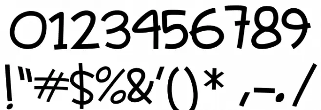 Learn to  Fly Regular Font OTHER CHARS