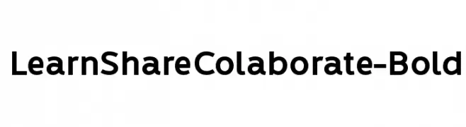 LearnShareColaborate-Bold  Free Fonts Download