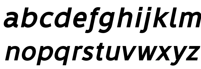 LearnShareColaborate-BoldItalic Font LOWERCASE
