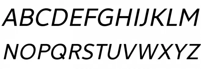 LearnShareColaborate-Italic フォント 大文字