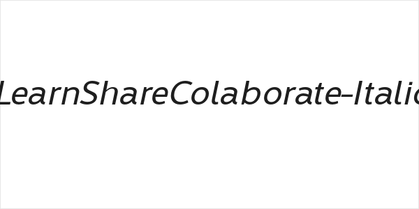 LearnShareColaborate-Italic Logo