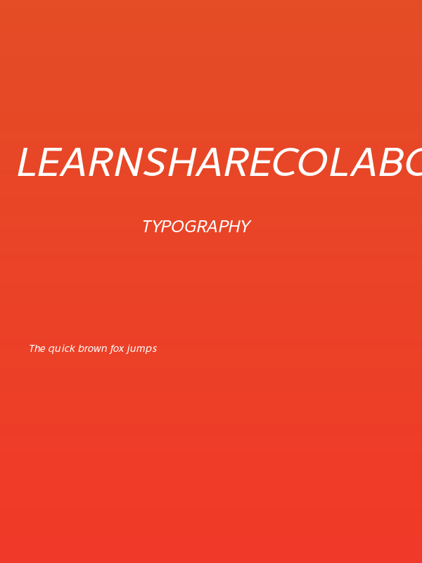 LearnShareColaborate-Italic Poster