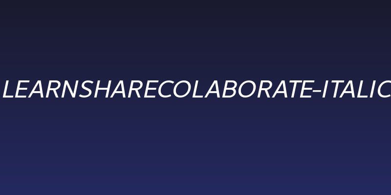 LearnShareColaborate-Italic Social Header