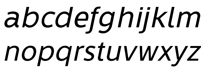 LearnShareColaborate-Italic Font LOWERCASE