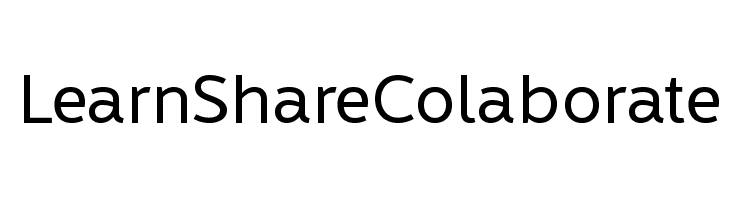 LearnShareColaborate Font