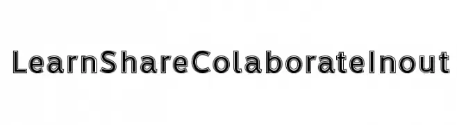 LearnShareColaborateInout  Free Fonts Download