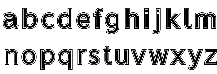 LearnShareColaborateInout Font LOWERCASE