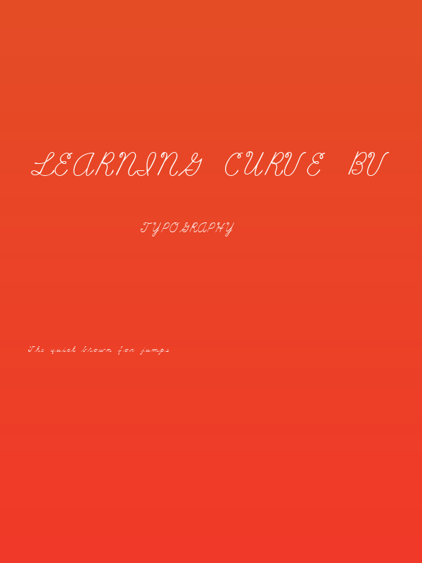 Learning Curve BV Poster