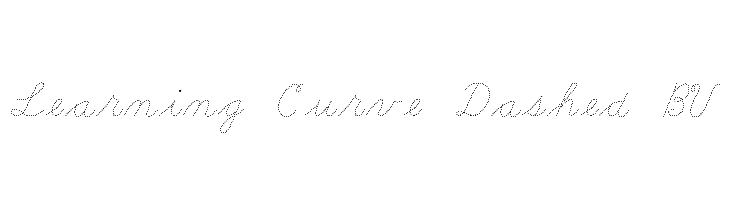 Learning Curve Dashed BV Font
