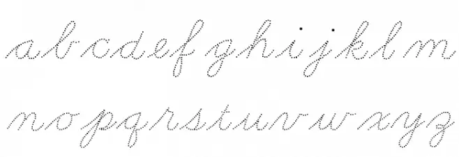 Learning Curve Dashed BV Font LOWERCASE