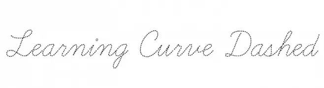 Learning Curve Dashed  Скачать бесплатные шрифты