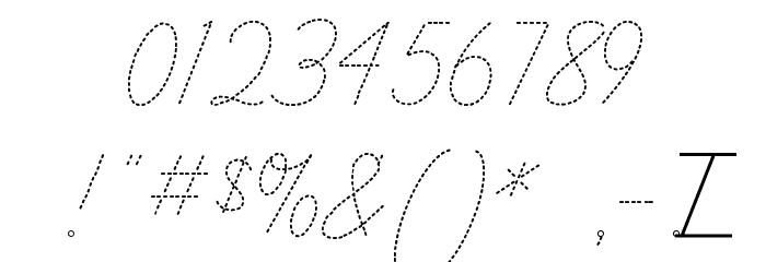 Learning Curve Dashed Font OTHER CHARS