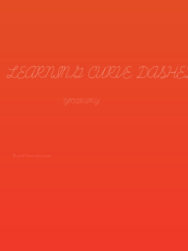 Learning Curve Dashed Poster