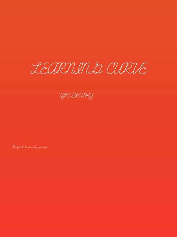 Learning Curve Poster