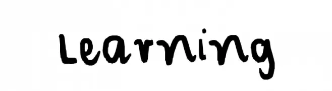 Learning  font caratteri gratis
