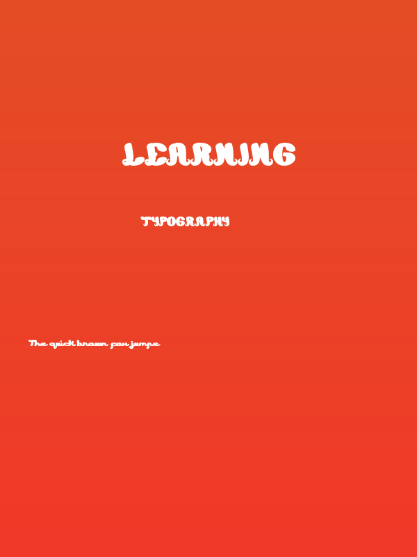 Learning Poster