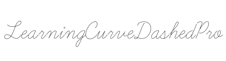 LearningCurveDashedPro  नि: शुल्क फ़ॉन्ट्स डाउनलोड