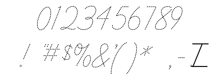 LearningCurveDashedPro Font OTHER CHARS