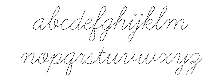 LearningCurveDashedPro Font LOWERCASE