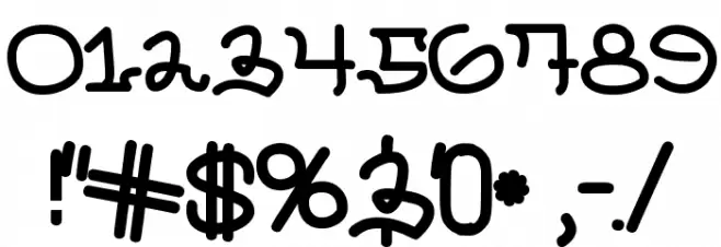 LearningMachine Font OTHER CHARS