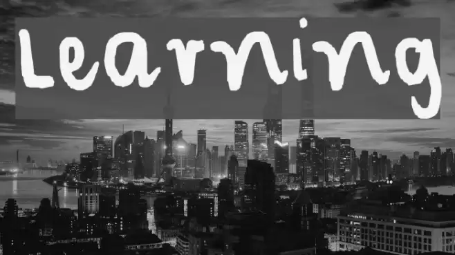 Learning Font examples
