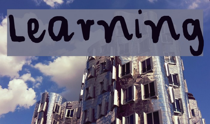 Learning Font examples