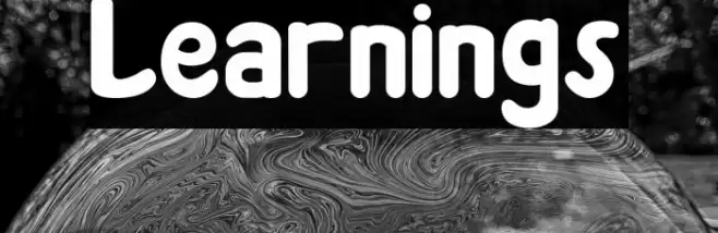 Learnings Font examples