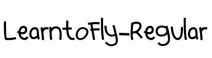 LearntoFly-Regular  les polices de caractères gratuit tlcharger