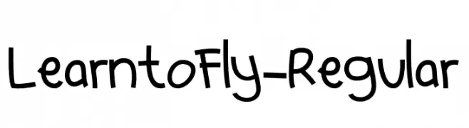 LearntoFly-Regular  Descarca Fonturi Gratis