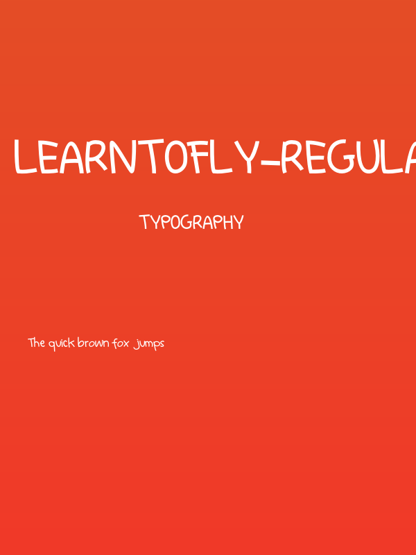 LearntoFly-Regular Poster