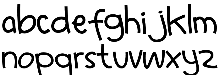 LearntoFly-Regular Font LOWERCASE