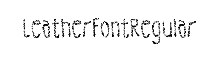 Leather Font Regular Fuentes