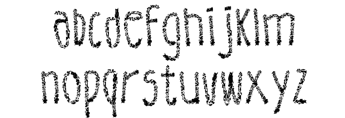 Leather Font Regular Font LOWERCASE