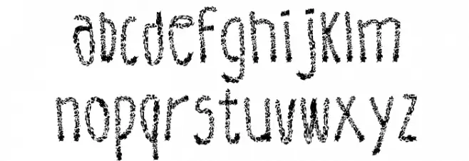 Leather Font Regular Font LOWERCASE