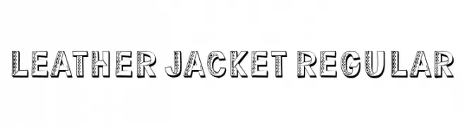 Leather Jacket Regular Скачать бесплатные шрифты