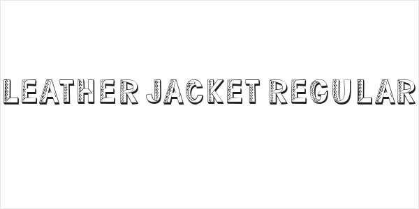 Leather Jacket Regular Logo