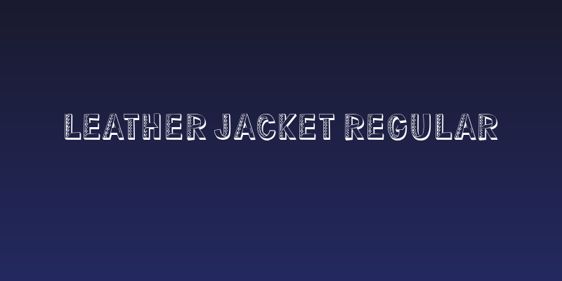 Leather Jacket Regular Social Header