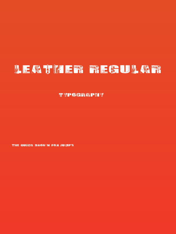 Leather Regular Poster