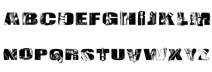 Leather Regular Font LOWERCASE