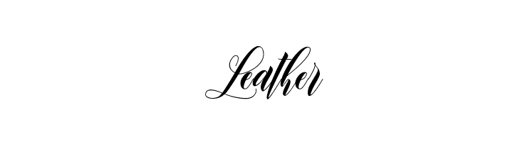 Leather  Скачать бесплатные шрифты