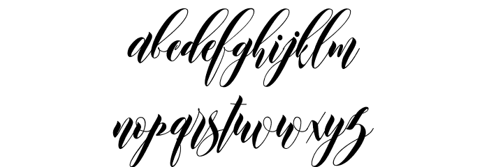 Leather Font LOWERCASE