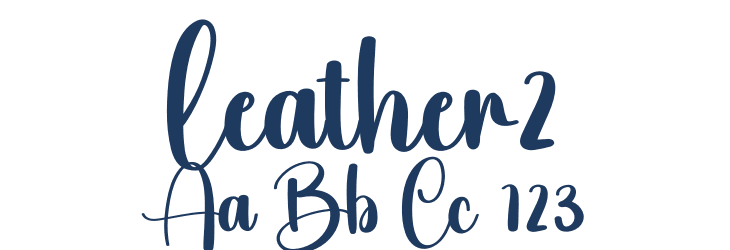 Leather2 Font Preview