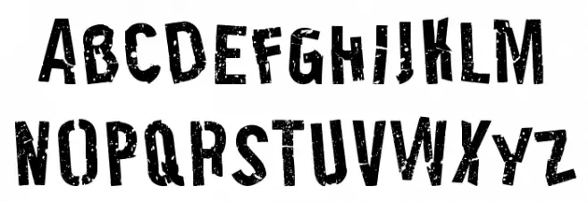 LeatherJackets Font UPPERCASE