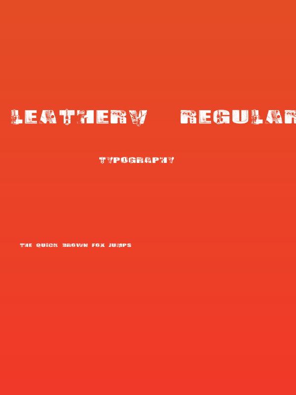 LeatherV2 Regular Poster