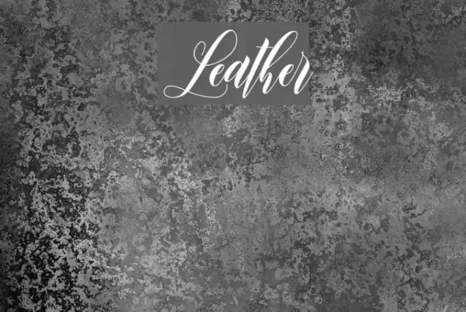 Leather Font examples