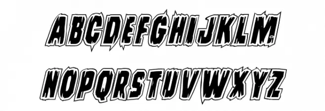 Leatherface Academy Italic 字体 小写