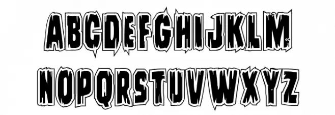 Leatherface Academy Шрифта ВЕРХНИЙ