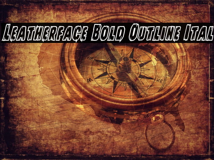 Leatherface Bold Outline Ital Example 1
